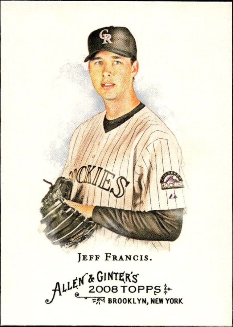 2008 Topps Allen & Ginter Jeff Francis #97 trading card