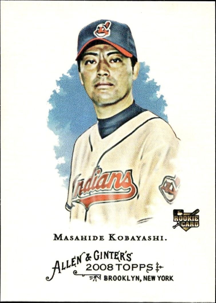 Masahide Kobayashi 2008 Topps Allen & Ginter #83 Baseball Trading Card - Front 2008 Topps Allen & Ginter Masahide Kobayashi #83 baseball trading card front