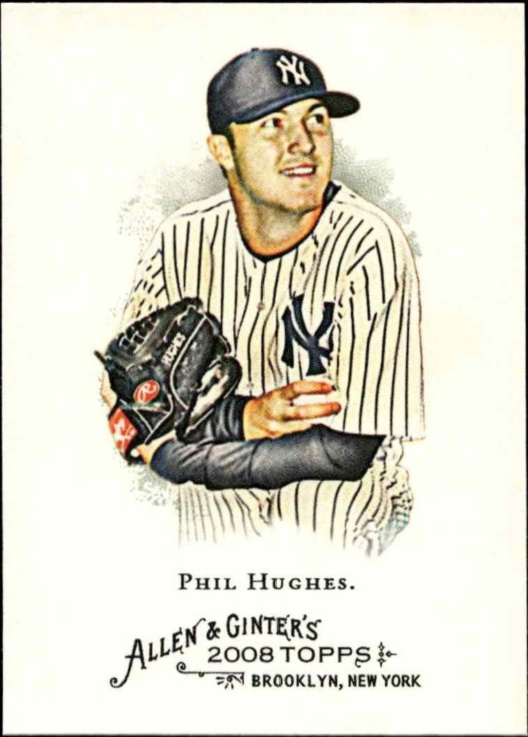Phil Hughes 2008 Topps Allen & Ginter #335 Baseball Trading Card - Front 2008 Topps Allen & Ginter Phil Hughes #335 baseball trading card front