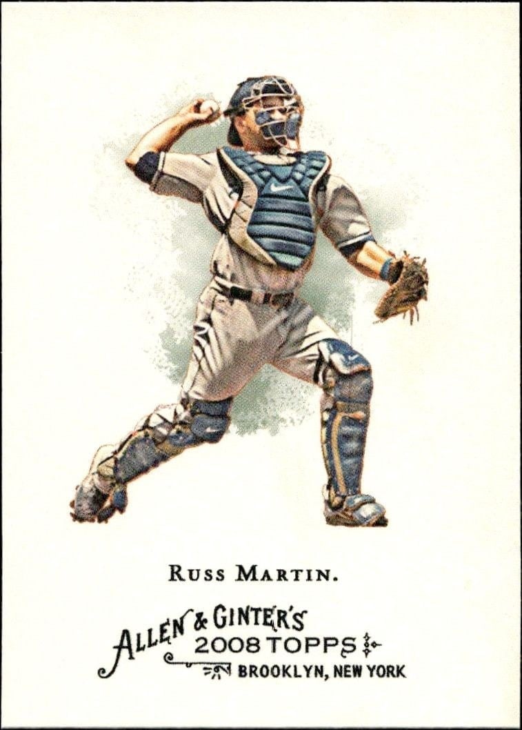 2008 Topps Allen & Ginter Russell Martin #195 trading card
