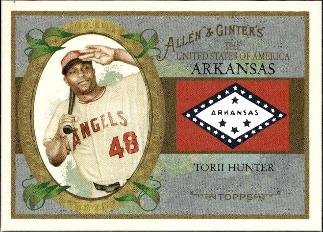 Torii Hunter 2008 Topps Allen & Ginter #US4 Baseball Trading Card - Front 2008 Topps Allen & Ginter Torii Hunter #US4 baseball trading card front