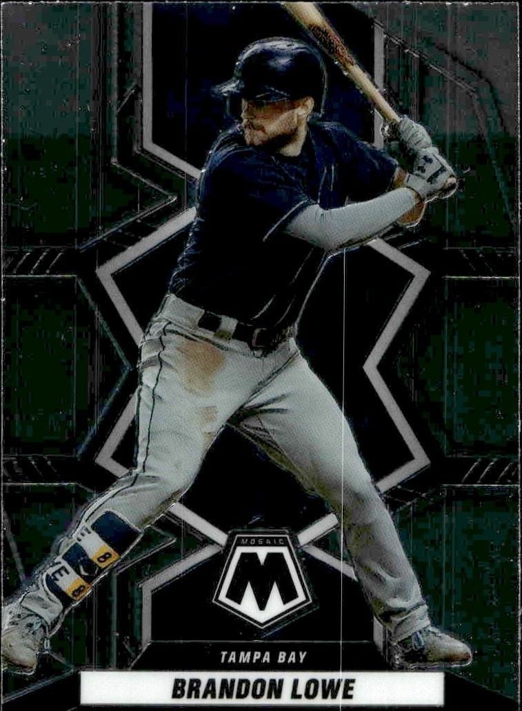 Brandon Lowe 2022 Panini Mosaic #199 Baseball Trading Card - Front 2022 Panini Mosaic Brandon Lowe #199 baseball trading card front