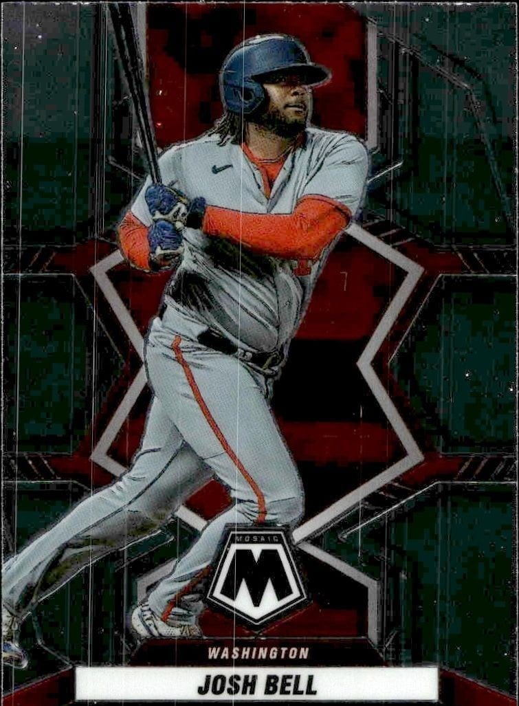 Josh Bell 2022 Panini Mosaic #182 Baseball Trading Card - Front 2022 Panini Mosaic Josh Bell #182 baseball trading card front