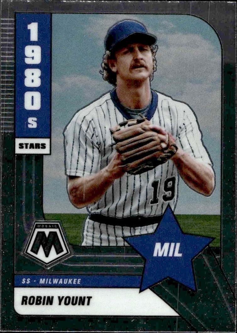 Robin Yount 2022 Panini Mosaic #288 Baseball Trading Card - Front 2022 Panini Mosaic Robin Yount #288 baseball trading card front