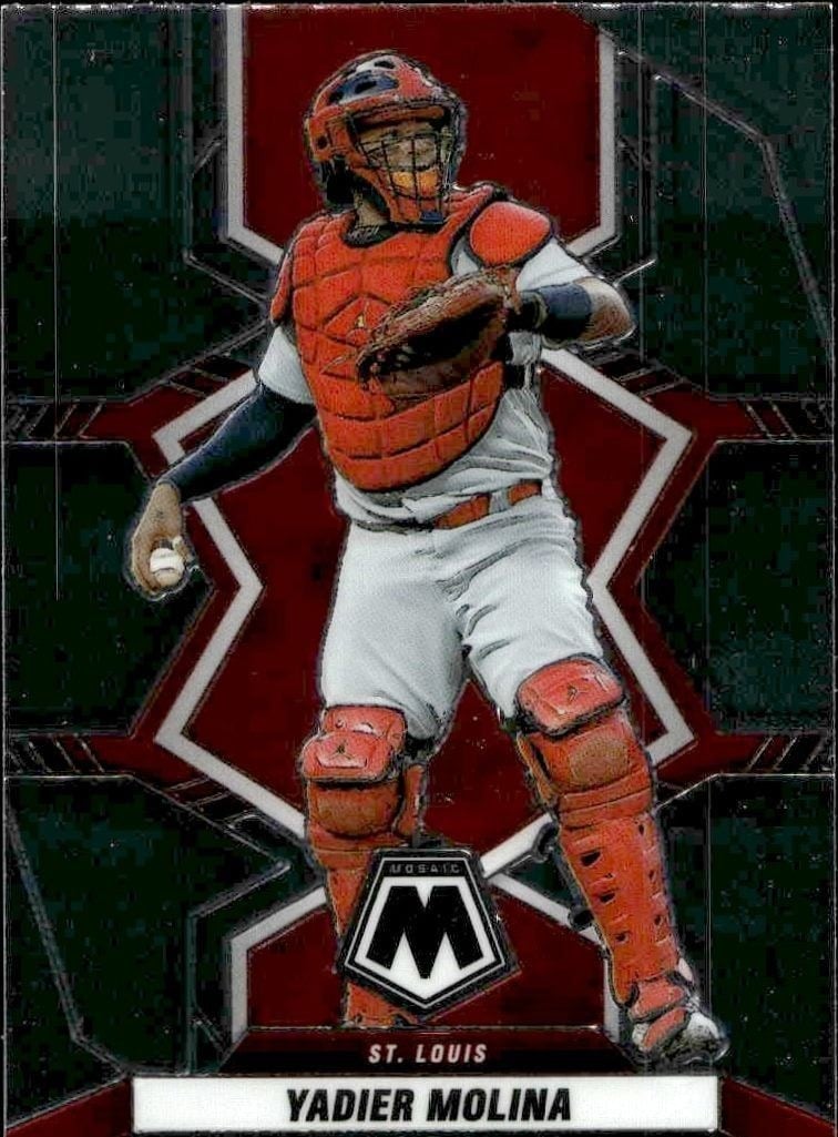 2022 Panini Mosaic Yadier Molina #83 trading card