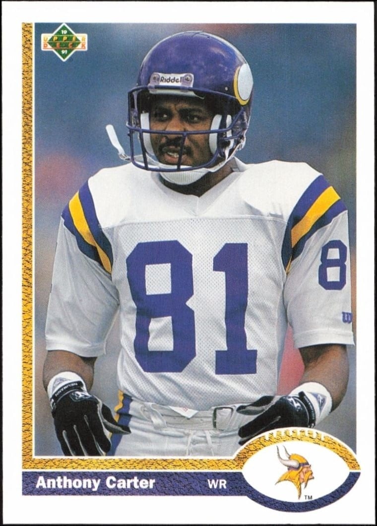 Anthony Carter 1991 Upper Deck #236 Football Trading Card - Front 1991 Upper Deck Anthony Carter #236 football trading card front