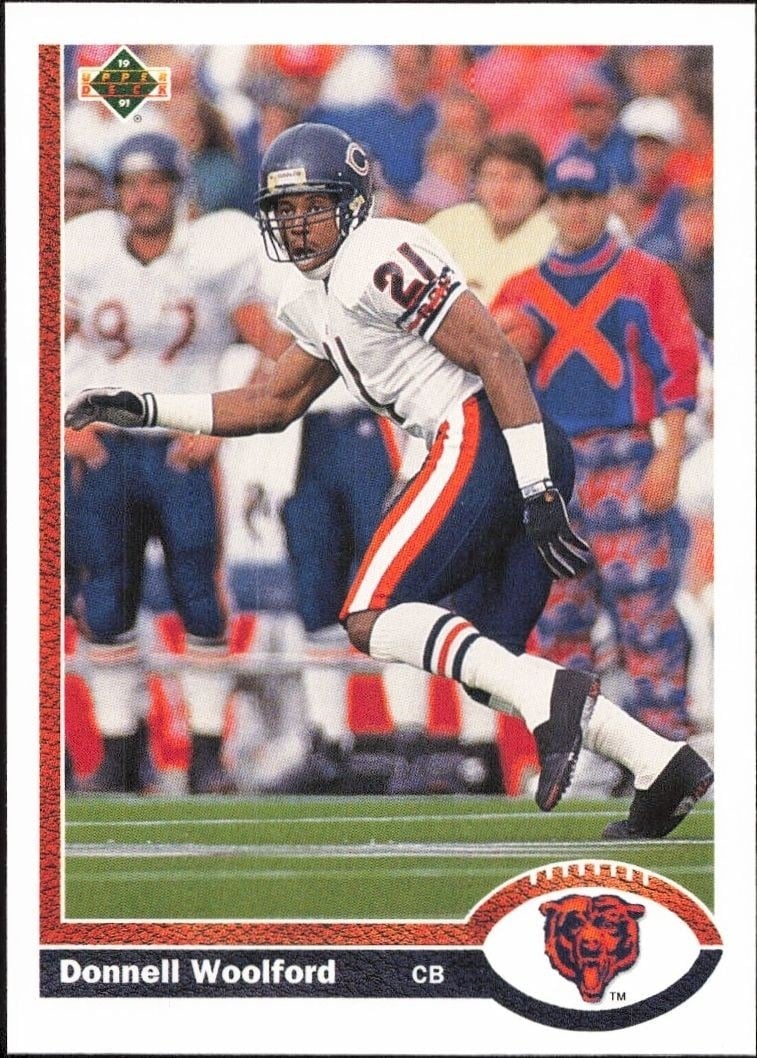 1991 Upper-Deck Donnell Woolford #505 trading card