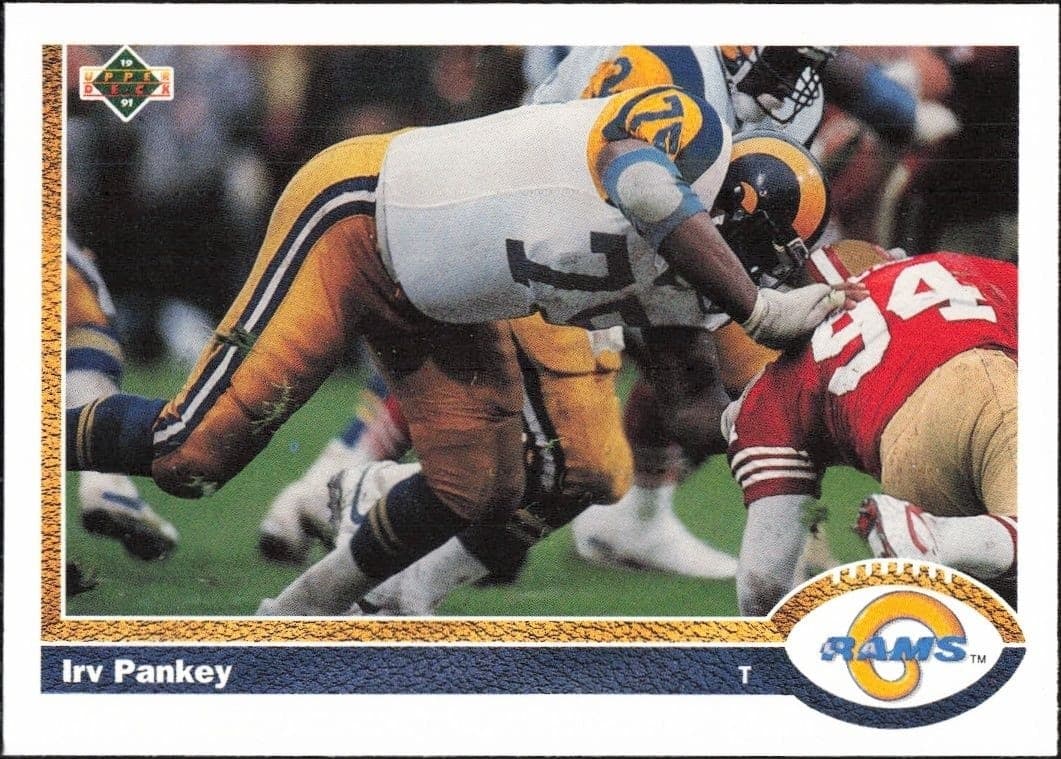 1991 Upper-Deck Irv Pankey #497 trading card