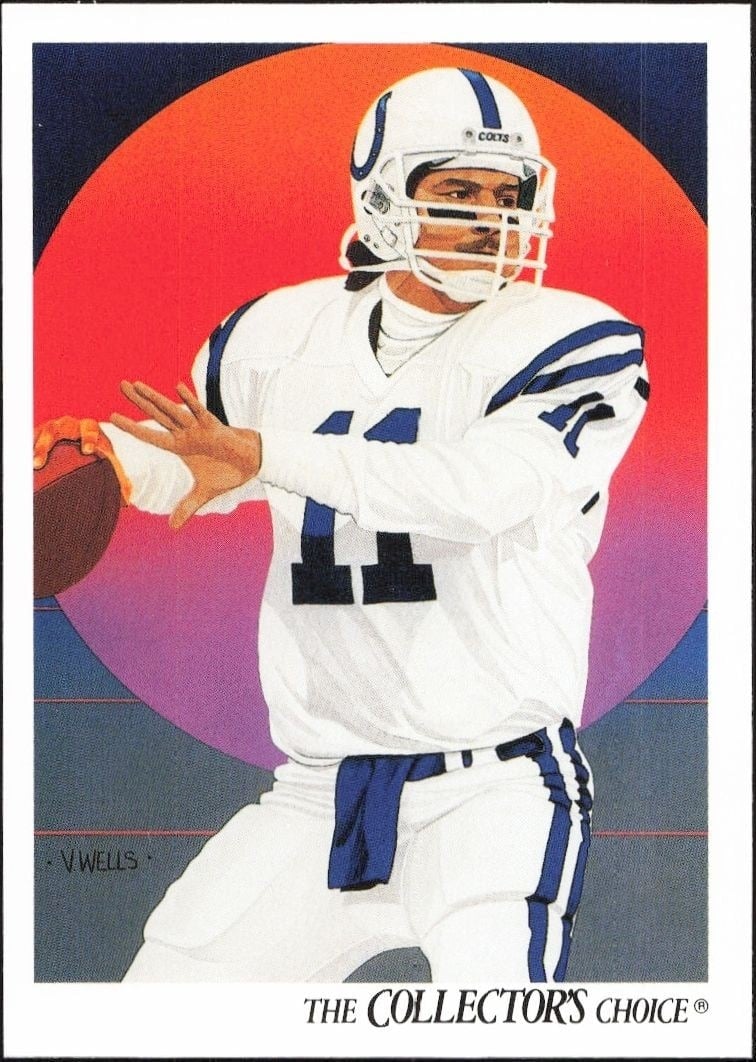 Jeff George 1991 Upper Deck #81 Football Trading Card - Front 1991 Upper Deck Jeff George #81 football trading card front