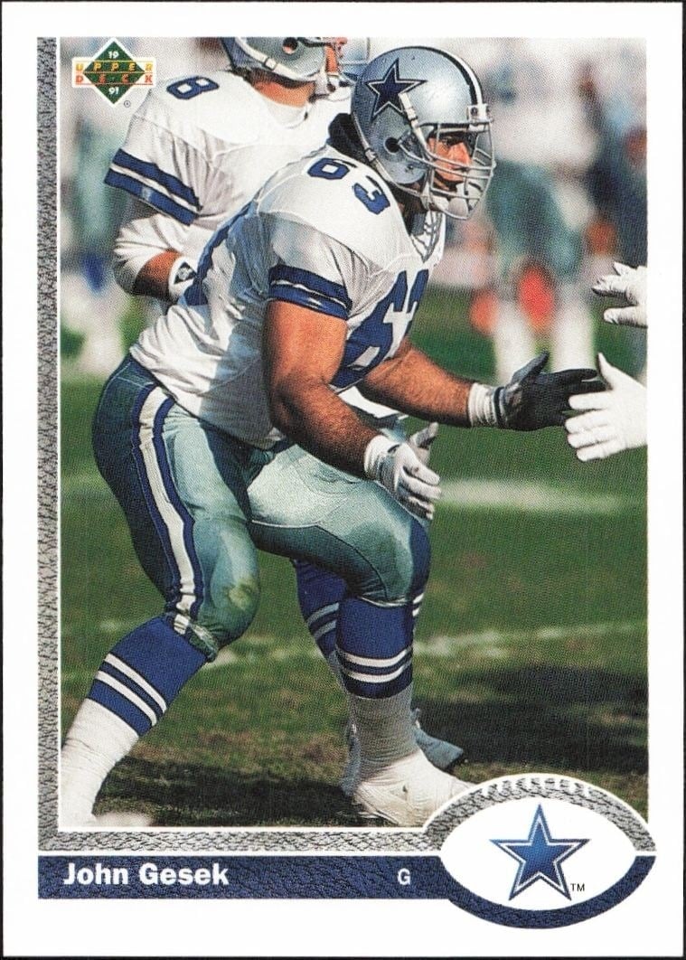 1991 Upper-Deck John Gesek #39 trading card