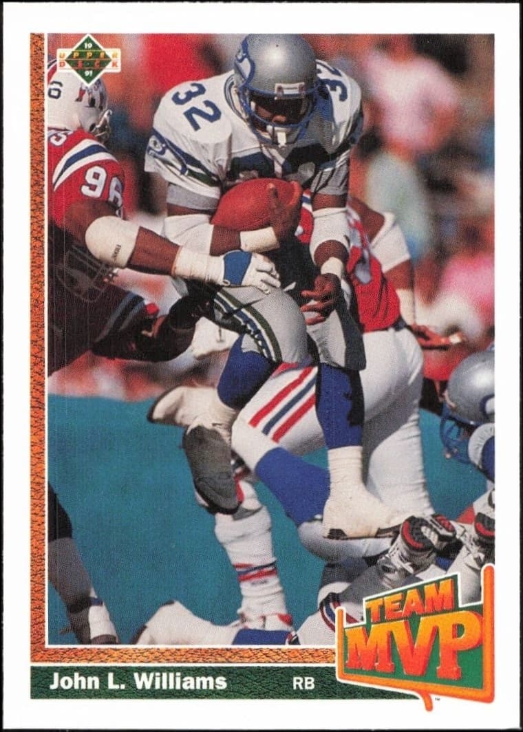 1991 Upper-Deck John L. Williams #476 trading card