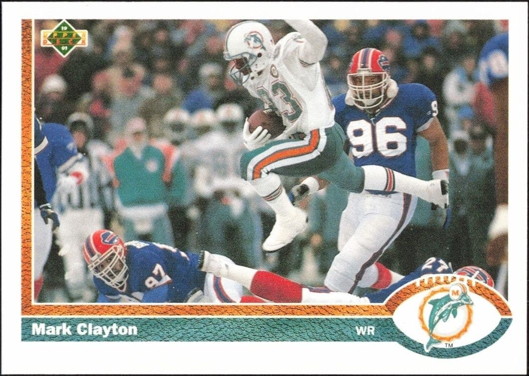 1991 Upper-Deck Mark Clayton #175 trading card