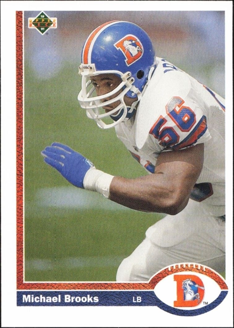 1991 Upper-Deck Michael Brooks #572 trading card