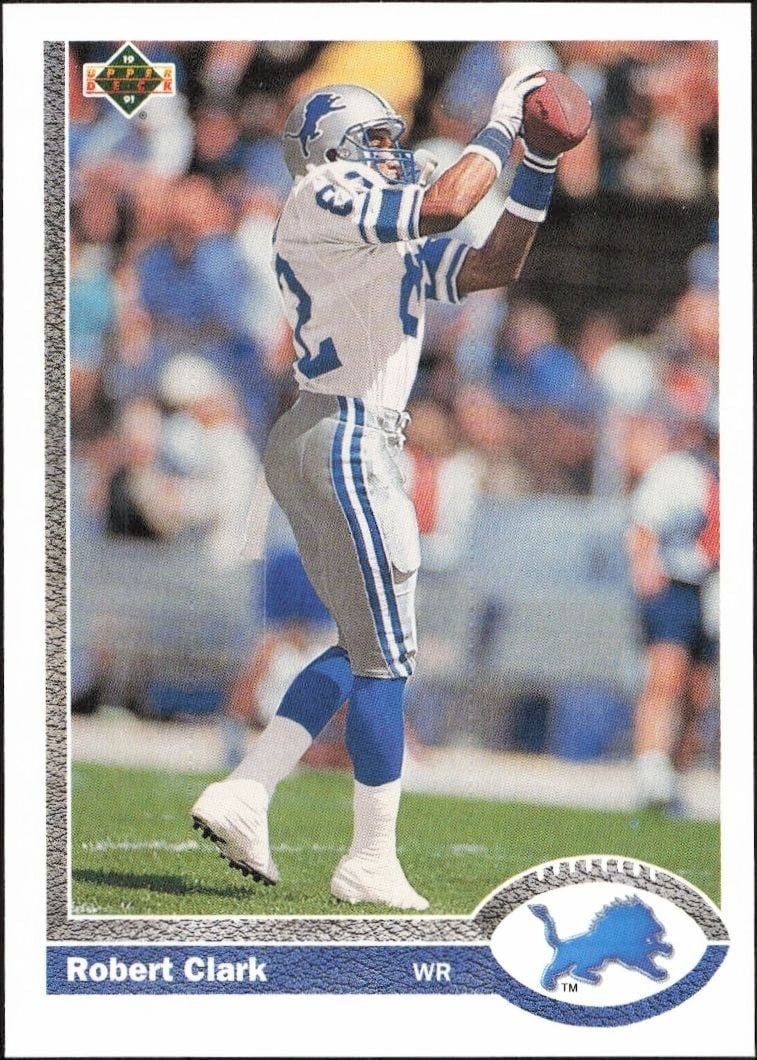Robert Clark 1991 Upper Deck #511 Football Trading Card - Front 1991 Upper Deck Robert Clark #511 football trading card front