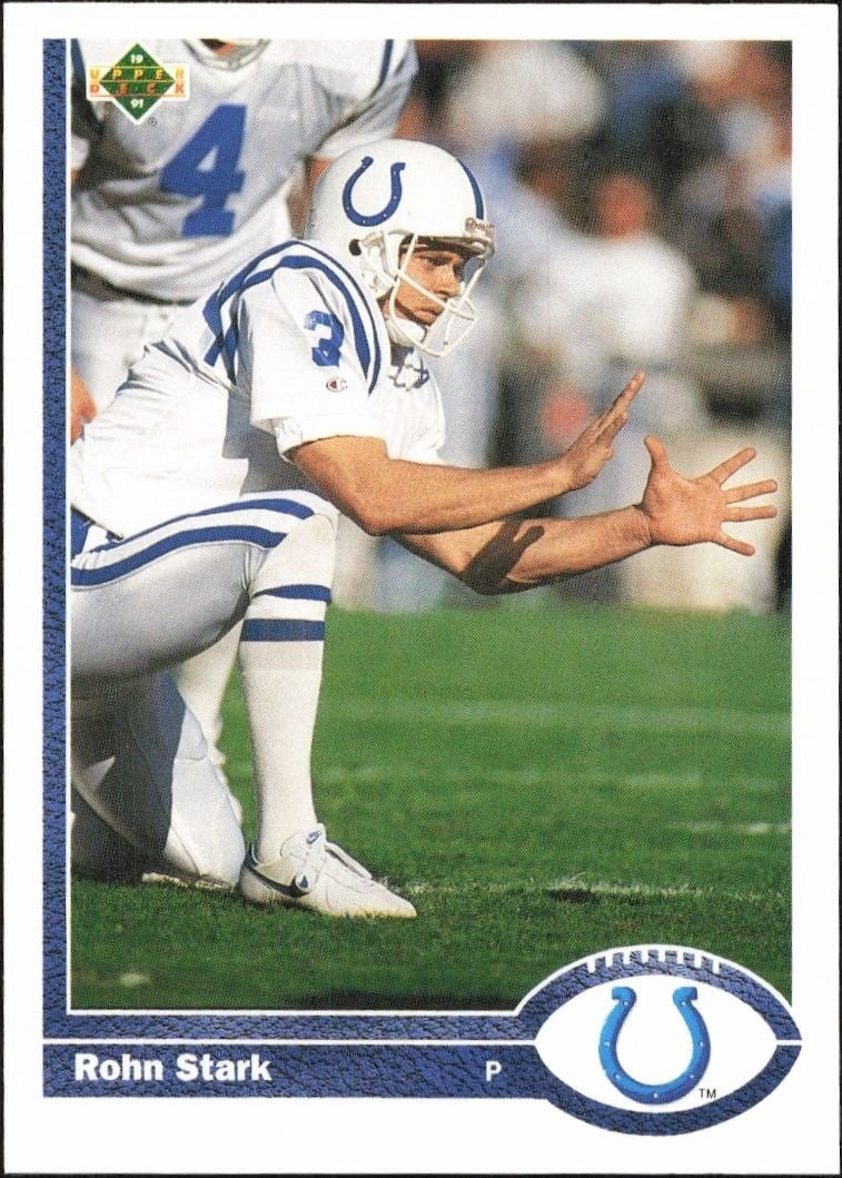 Rohn Stark 1991 Upper Deck #197 Football Trading Card - Front 1991 Upper Deck Rohn Stark #197 football trading card front