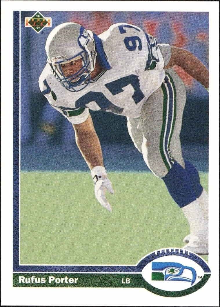 Rufus Porter 1991 Upper Deck #516 Football Trading Card - Front 1991 Upper Deck Rufus Porter #516 football trading card front