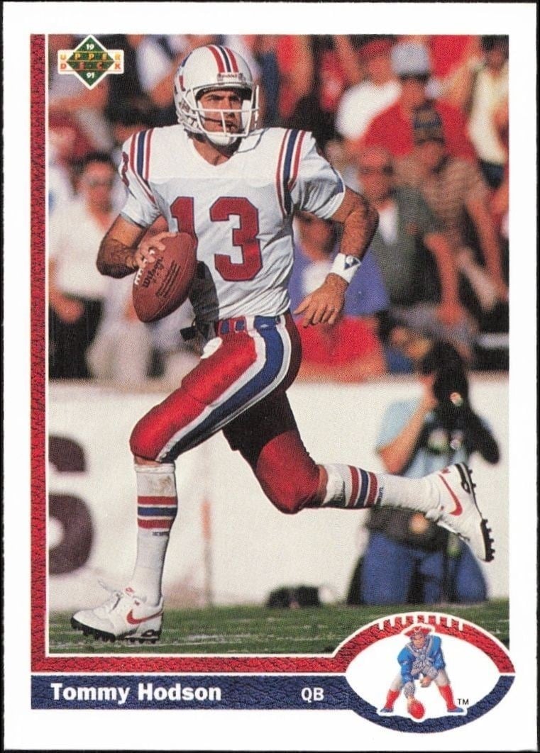 1991 Upper-Deck Tommy Hodson #480 trading card