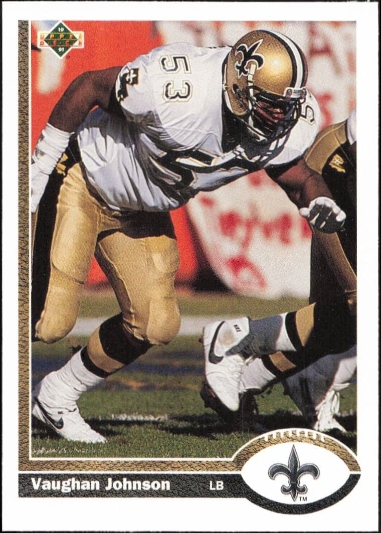 1991 Upper-Deck Vaughan Johnson #484 trading card