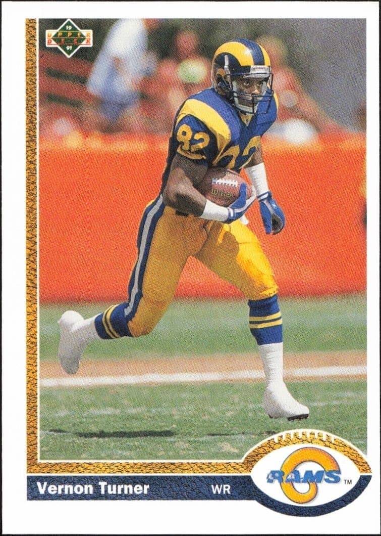 1991 Upper-Deck Vernon Turner #571 trading card