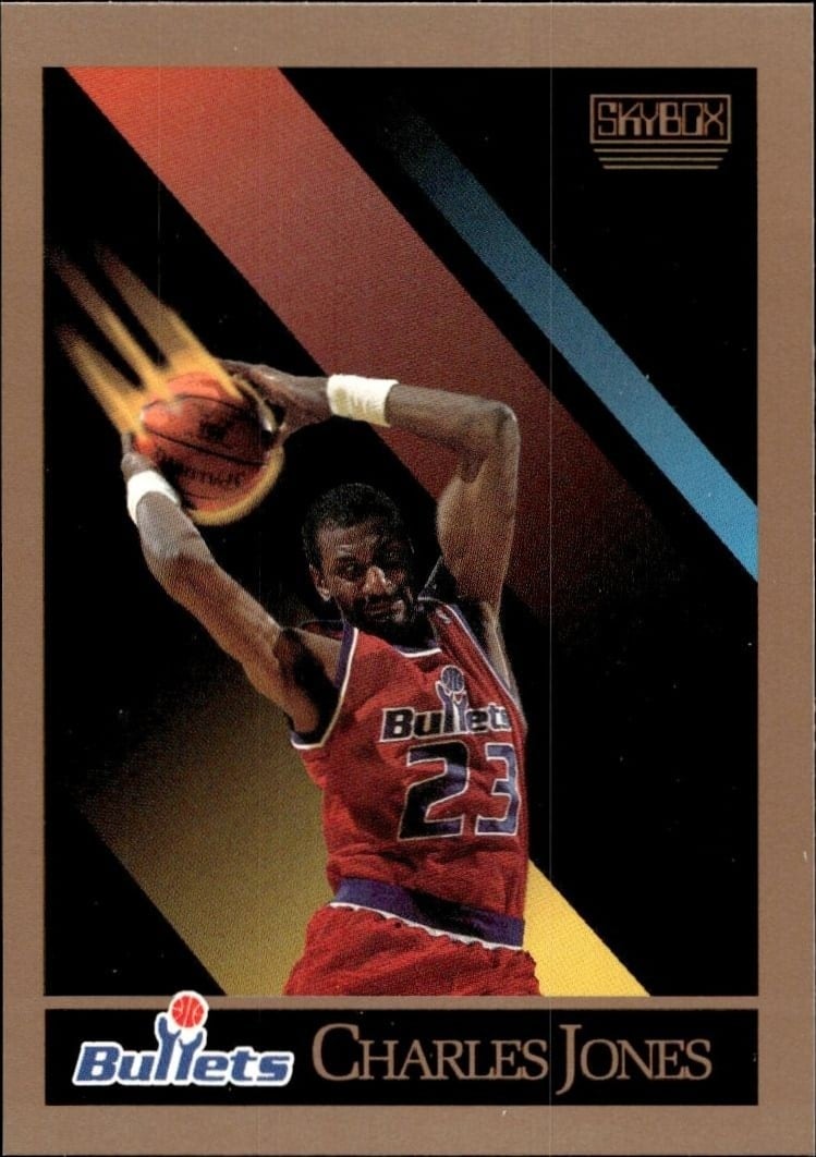 Charles Jones 1990-91 Skybox #290 Basketball Trading Card - Front 1990-91 Skybox Charles Jones #290 basketball trading card front
