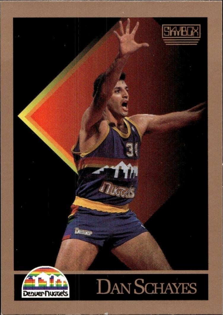 Dan Schayes 1990-91 Skybox #81 Basketball Trading Card - Front 1990-91 Skybox Dan Schayes #81 basketball trading card front