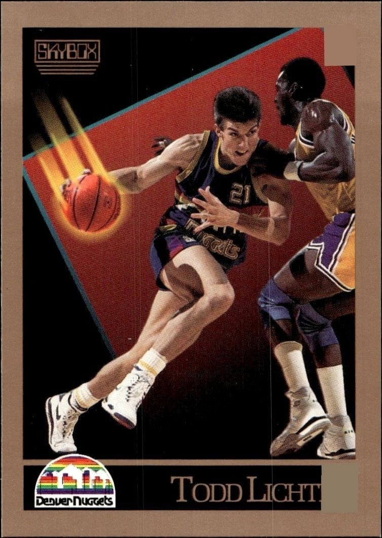 Todd Lichti 1990-91 Skybox #79 Basketball Trading Card - Front 1990-91 Skybox Todd Lichti #79 basketball trading card front