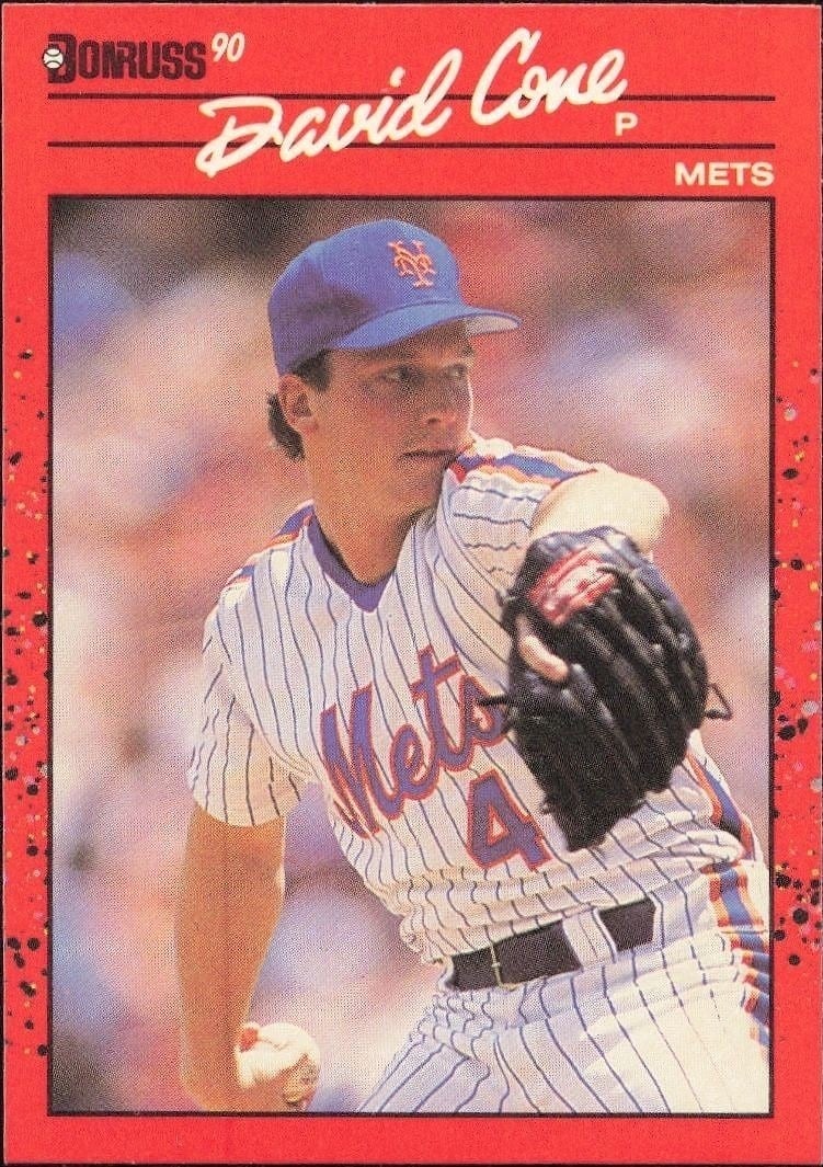 David Cone 1990 Donruss #265 Baseball Trading Card - Front 1990 Donruss David Cone #265 baseball trading card front