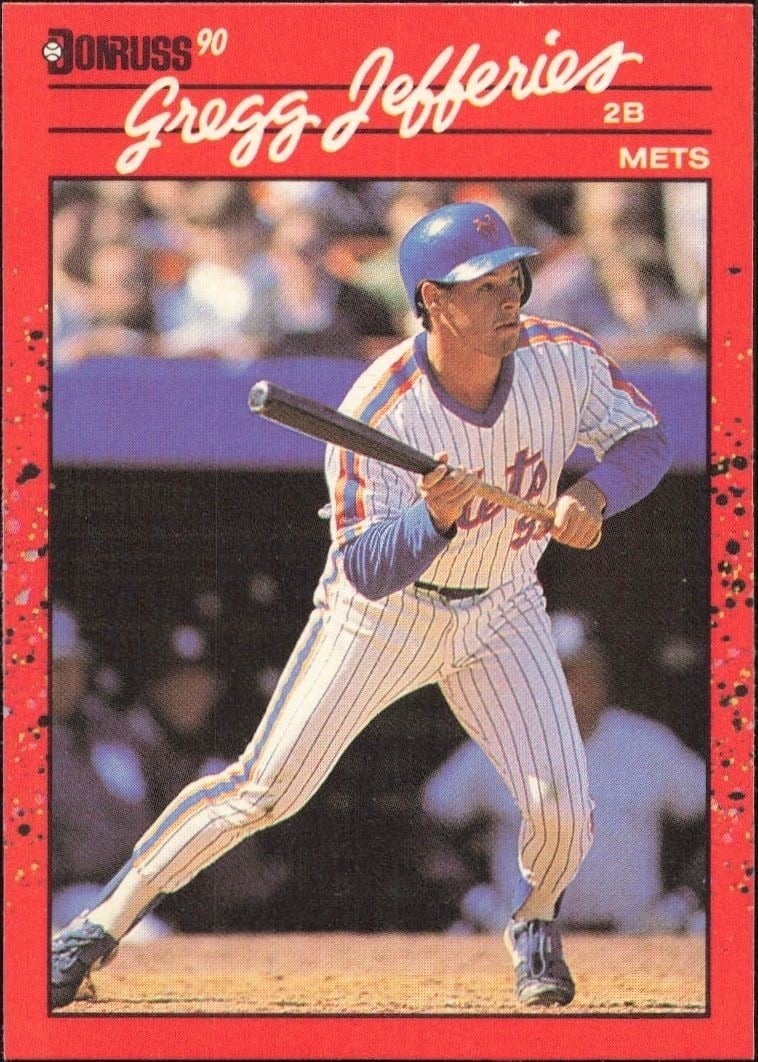 Gregg Jefferies 1990 Donruss #270 Baseball Trading Card - Front 1990 Donruss Gregg Jefferies #270 baseball trading card front