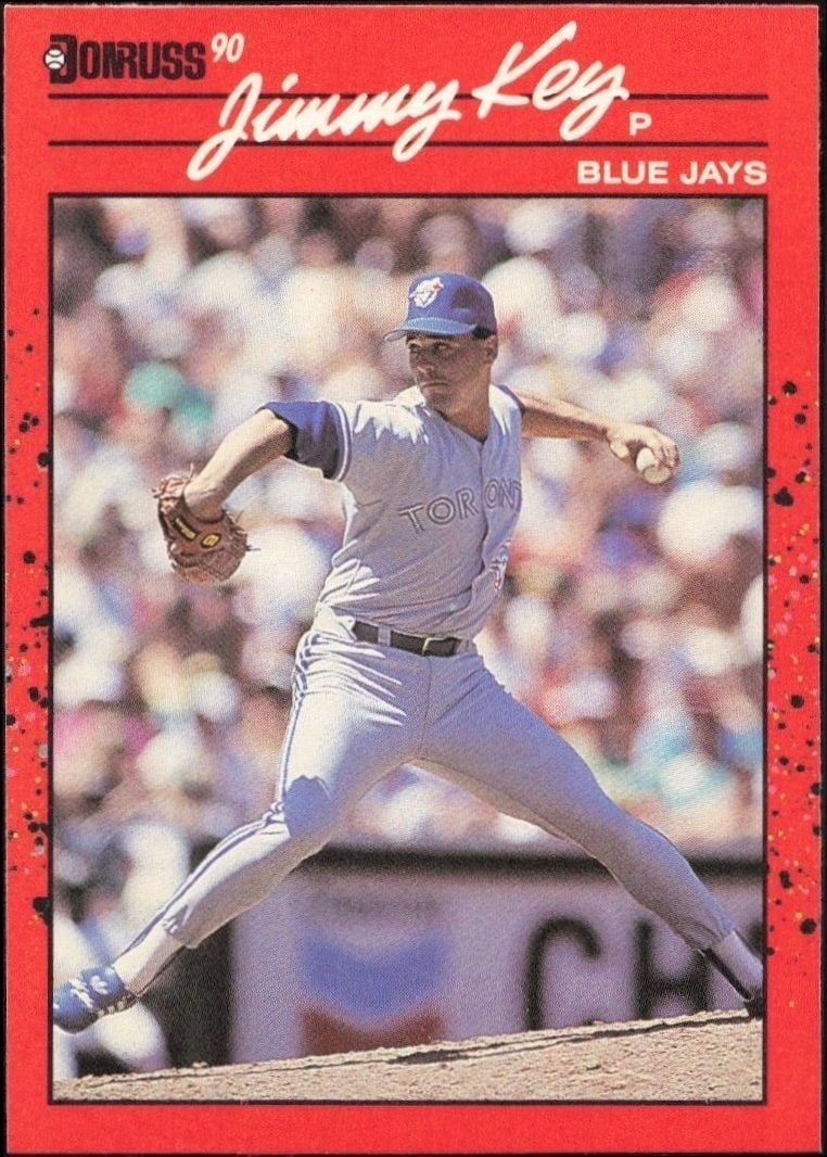 Jimmy Key 1990 Donruss #231 Baseball Trading Card - Front 1990 Donruss Jimmy Key #231 baseball trading card front