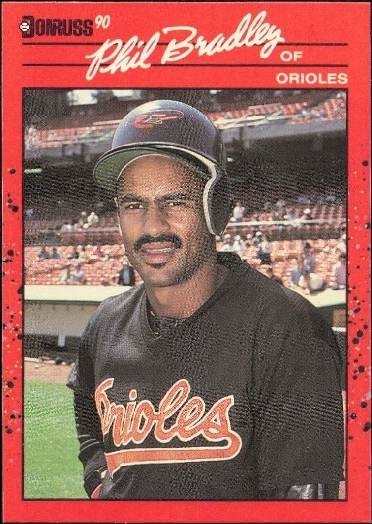 1990 Donruss Phil Bradley #259 trading card