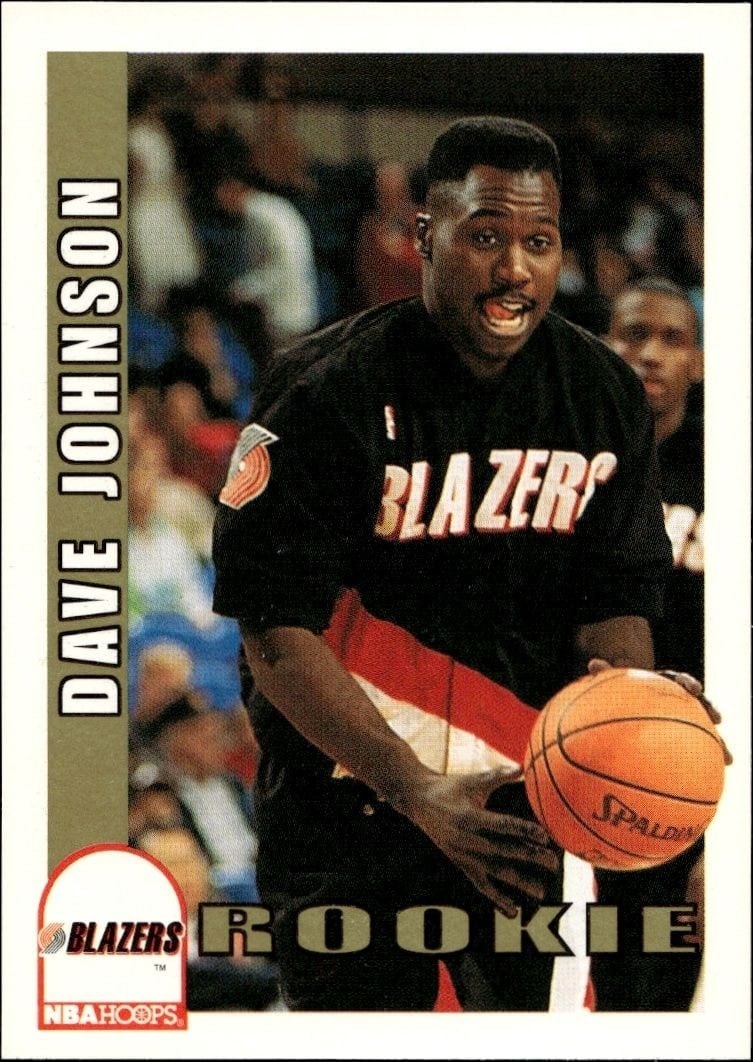 Dave Johnson 1992-93 Skybox NBA Hoops Series 2 #456 Basketball Trading Card - Front 1992-93 Skybox NBA Hoops Series 2 Dave Johnson #456 basketball trading card front