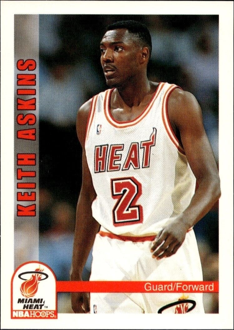 Keith Askins 1992-93 Skybox NBA Hoops Series 2 #411 Basketball Trading Card - Front 1992-93 Skybox NBA Hoops Series 2 Keith Askins #411 basketball trading card front