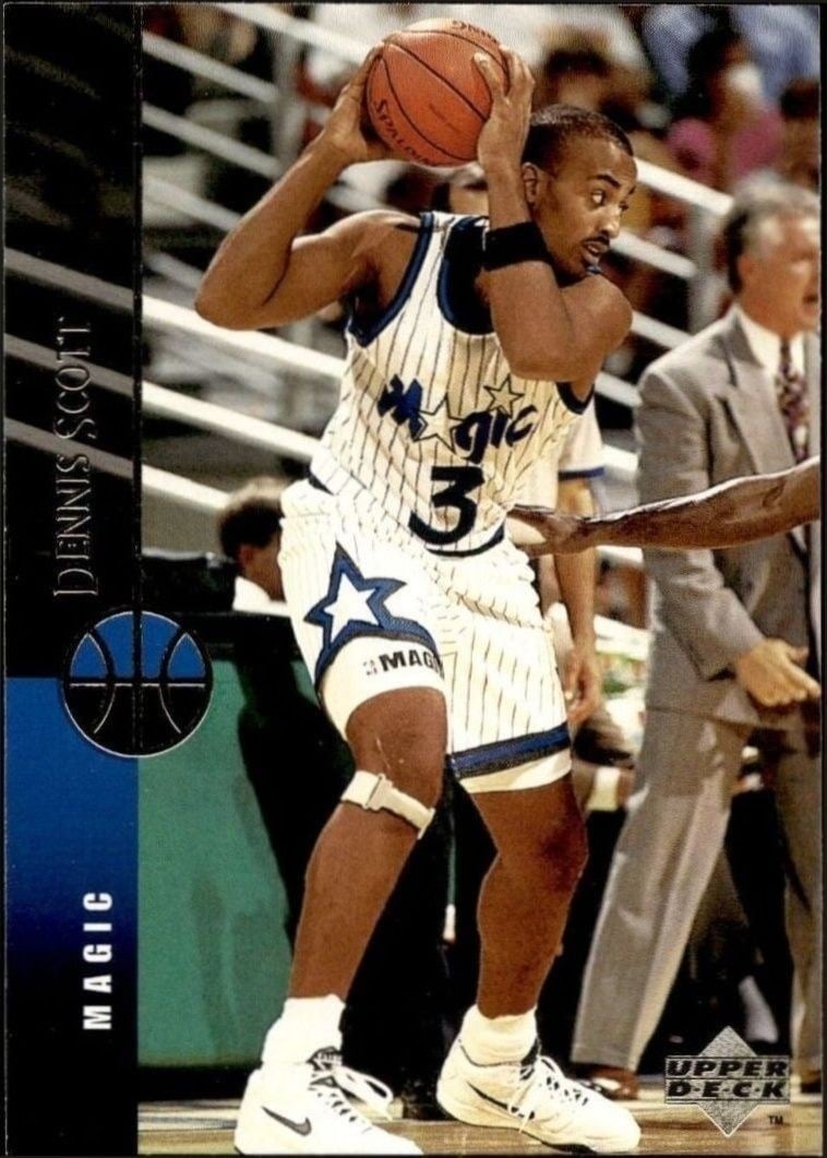 Dennis Scott 1994-95 Upper Deck #286 Basketball Trading Card - Front 1994-95 Upper Deck Dennis Scott #286 basketball trading card front