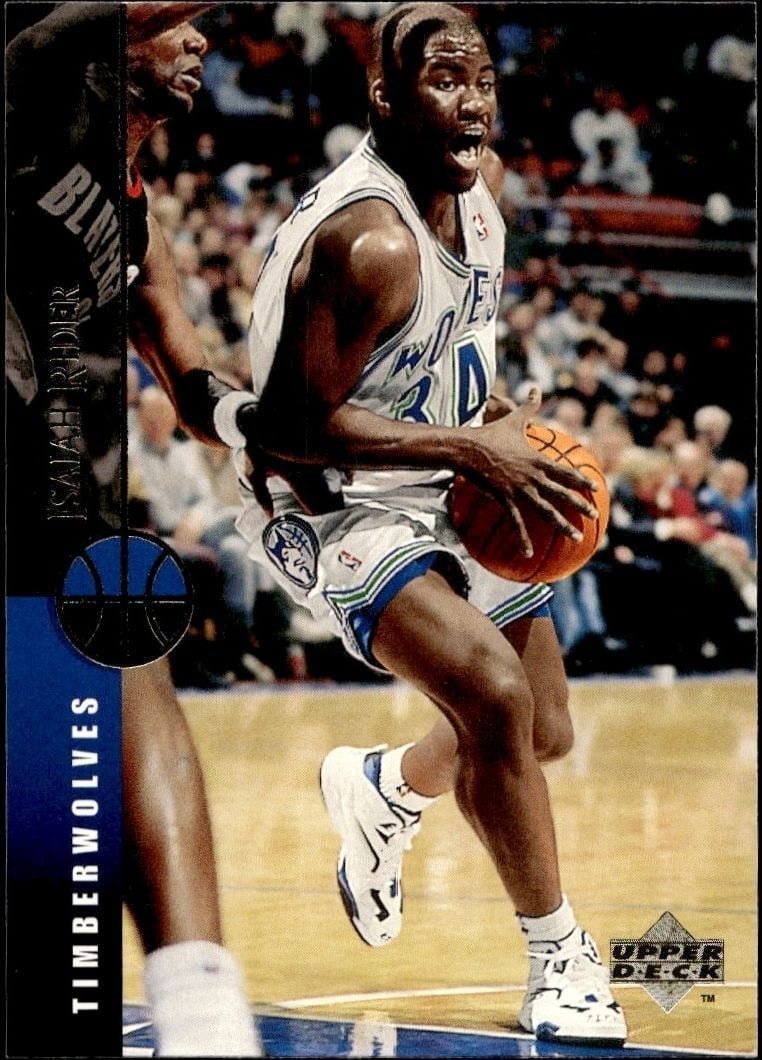 Isaiah Rider 1994-95 Upper Deck #237 Basketball Trading Card - Front 1994-95 Upper Deck Isaiah Rider #237 basketball trading card front