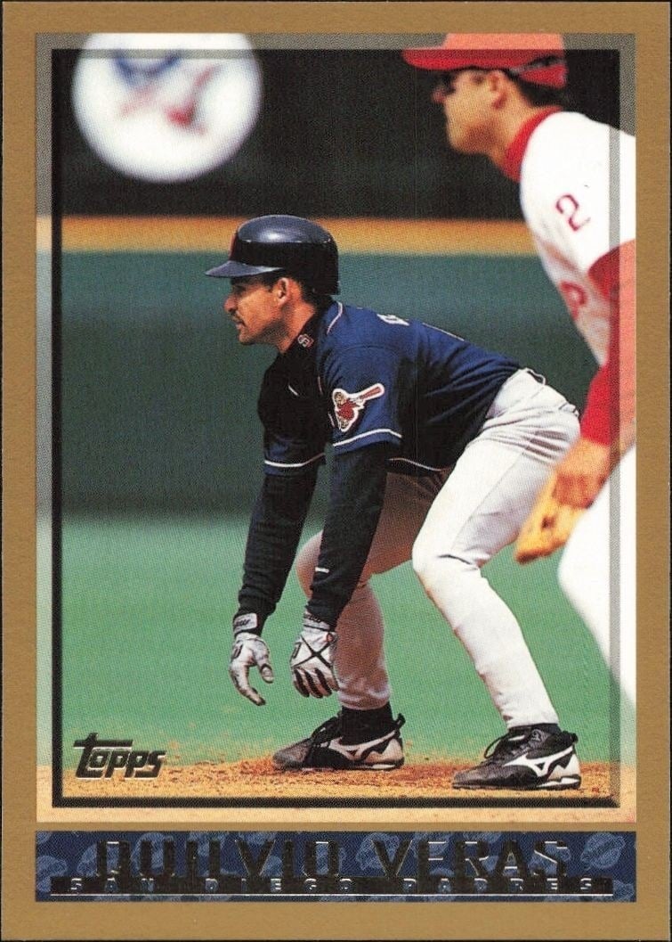 Quilvio Veras 1998 Topps #204 Baseball Trading Card - Front 1998 Topps Quilvio Veras #204 baseball trading card front