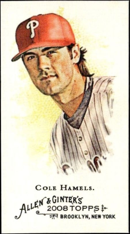 2008 Topps Allen & Ginter Cole Hamels #255 trading card