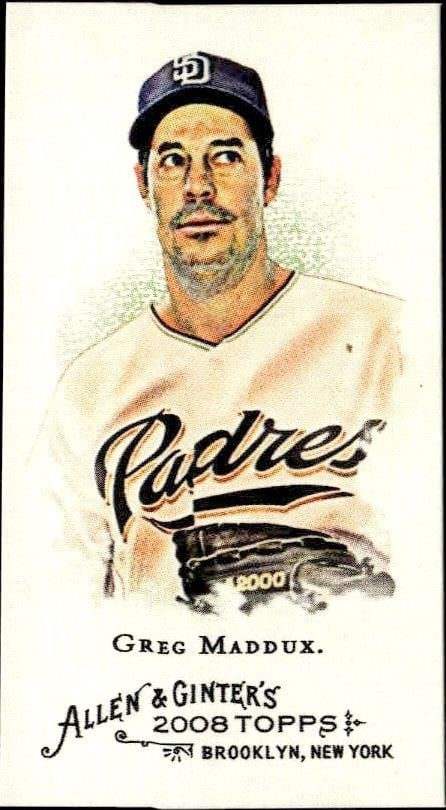 2008 Topps Allen & Ginter Greg Maddux #124 trading card