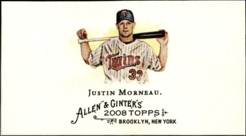2008 Topps Allen & Ginter Justin Morneau #45 trading card