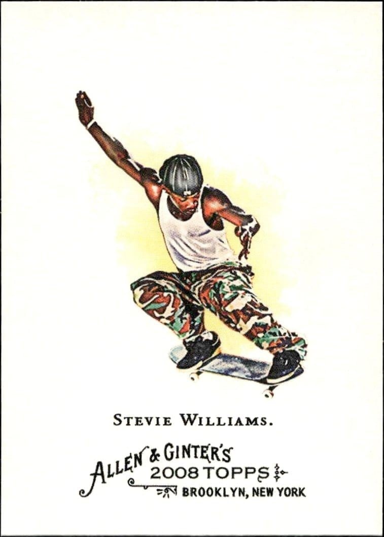 Stevie Williams 2008 Topps Allen & Ginter #69 Baseball Trading Card - Front 2008 Topps Allen & Ginter Stevie Williams #69 baseball trading card front
