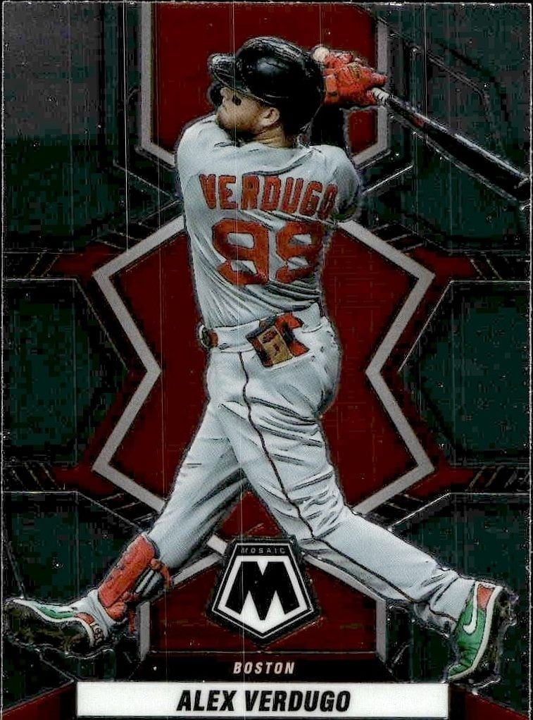 Alex Verdugo 2022 Panini Mosaic #139 Baseball Trading Card - Front 2022 Panini Mosaic Alex Verdugo #139 baseball trading card front
