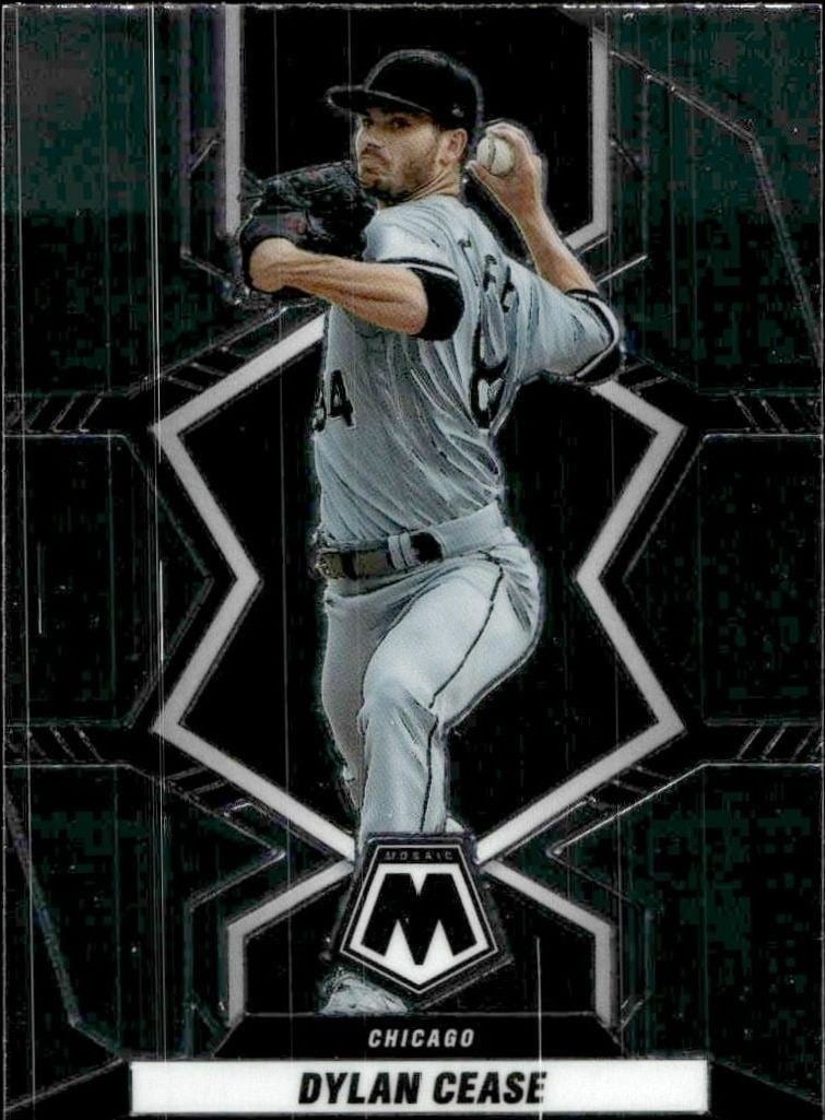 Dylan Cease 2022 Panini Mosaic #26 Baseball Trading Card - Front 2022 Panini Mosaic Dylan Cease #26 baseball trading card front