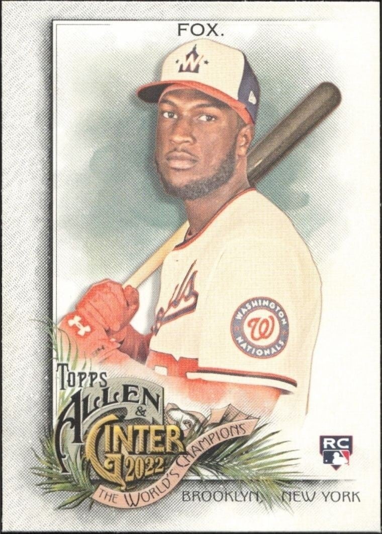Lucius Fox 2022 Topps Allen & Ginter #300 Baseball Trading Card - Front 2022 Topps Allen & Ginter Lucius Fox #300 baseball trading card front