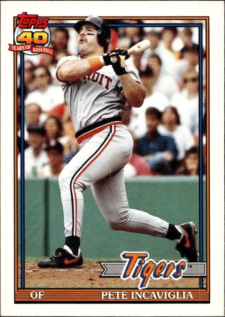 1991 topps Pete Incaviglia