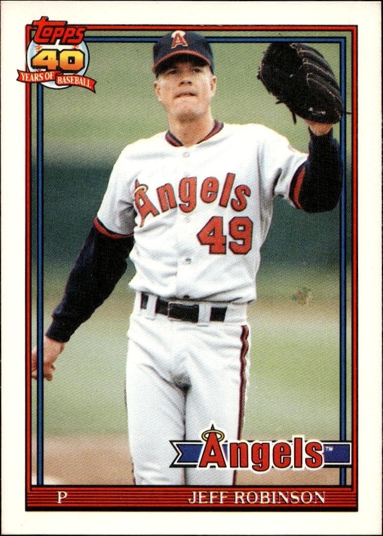 1991 topps Jeff Robinson