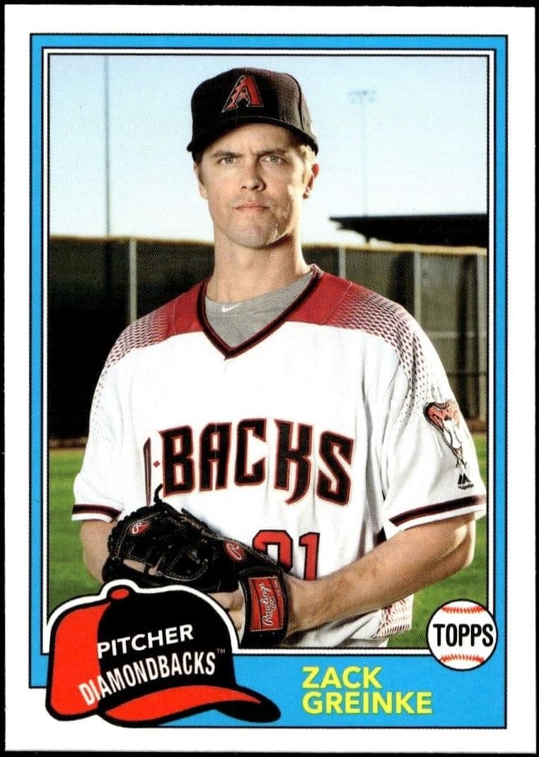 2018 topps Zack Greinke