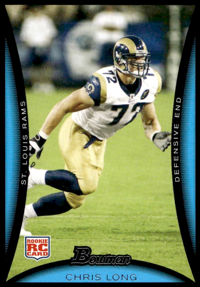 2008 Bowman Chris Long Blue #235 (Front)