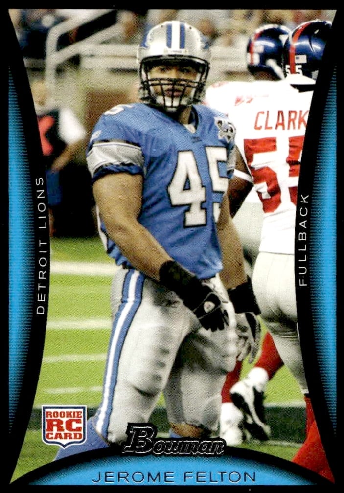 2008 Bowman Jerome Felton #156 (Front)