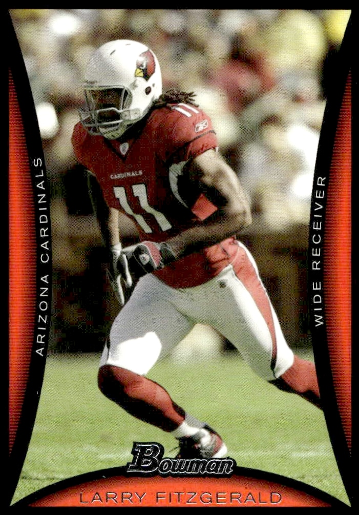 2008 Bowman Larry Fitzgerald Blue #63 (Front)