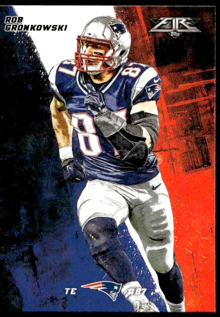 2015 Topps Fire Rob Gronkowski #20 (Front)