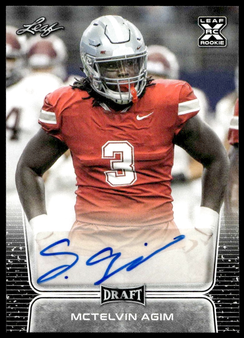 2020 Leaf Draft Mctelvin Agim #BA-MA1 Auto (Front)